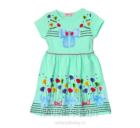 Детское платье LILY KIDS арт: 3030, 1-4 года, 5-9 лет, цвет кремовый, оптом Турция