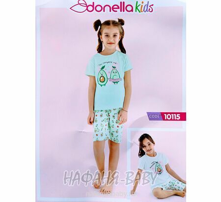 Детская пижама Donella арт: 10115 4-5 для девочки, цвет кремовый, оптом Турция