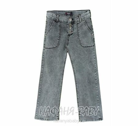 Джинсы подростковые TATI Jeans арт: 1020 для девочки от 8 до 12 лет, цвет черный, оптом Турция