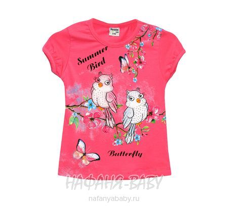 Детская футболка, артикул 5543 NARMINI арт: 5543, цвет розовый, оптом Турция