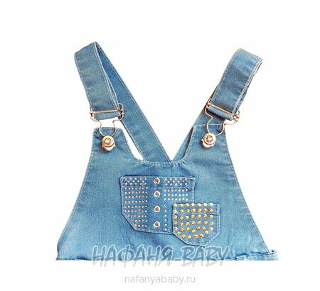 Детский джинсовый комбинезон-шорты арт: 10312 для девочки 2 года,Турция, купить в интернет магазине Нафаня 