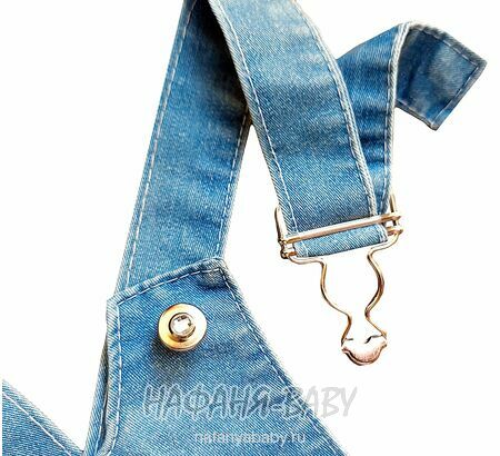 Детский джинсовый комбинезон-шорты арт: 10312 для девочки 2 года,Турция, купить в интернет магазине Нафаня 