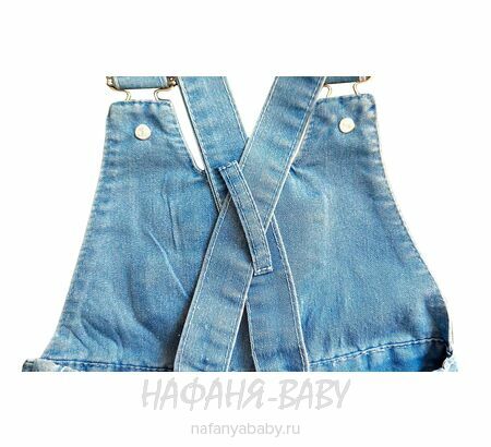 Детский джинсовый комбинезон-шорты арт: 10312 для девочки 2 года,Турция, купить в интернет магазине Нафаня 