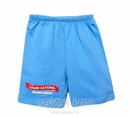 Детский костюм (футболка+шорты) SALLY арт: 1094, 5-9 лет, 1-4 года, цвет белый с голубым, оптом Турция