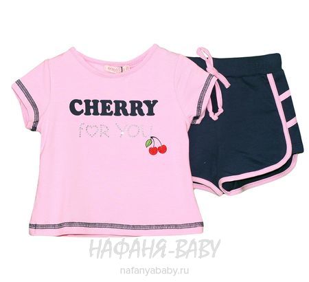 Детский костюм (футболка+шорты) ERAY Kids арт: 11311, 5-9 лет, 1-4 года, цвет розовый, оптом Турция