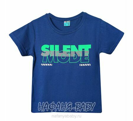 Детская футболка Cit Cit арт: 12010, 1-4 года, 5-9 лет, цвет темно-синий, оптом Турция