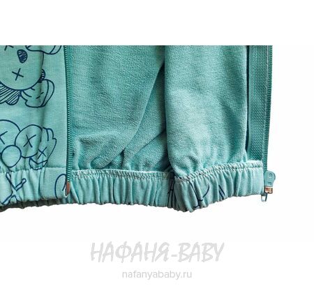 Детский костюм 3 в1 Happy Baby арт. 12021 от 6 до 18 мес, цвет дымчатый хаки, оптом Турция