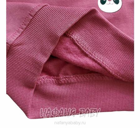 Детский утепленный свитшот с начесом ROYA Турция для девочки арт: 12055, 5-8 лет, цвет чайная роза, купить в  интернет-магазине Нафаня, оптом