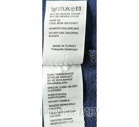 Детская толстовка - худи с капюшоном BARMY арт.1268 для девочки от 2 до 6 лет, цвет темно-синий, оптом Турция