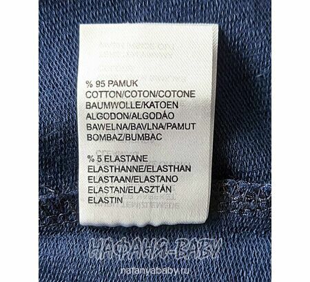 Детская толстовка - худи с капюшоном BARMY арт.1268 для девочки от 2 до 6 лет, цвет темно-синий, оптом Турция