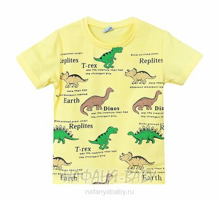 Детская футболка Con Con арт: 13096, 1-4 года, 5-9 лет, цвет желтый, оптом Турция