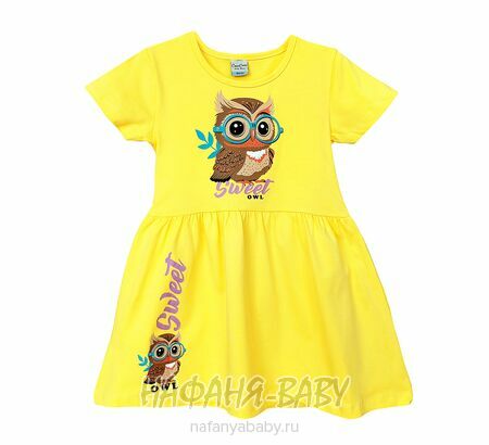 Детское платье Con Con арт. 16308, для девочки 3-6 лет, цвет желтый, оптом Турция