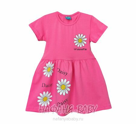 Детское платье Cit Cit арт. 16309, для девочки 3-6 лет, цвет розовый, оптом Турция
