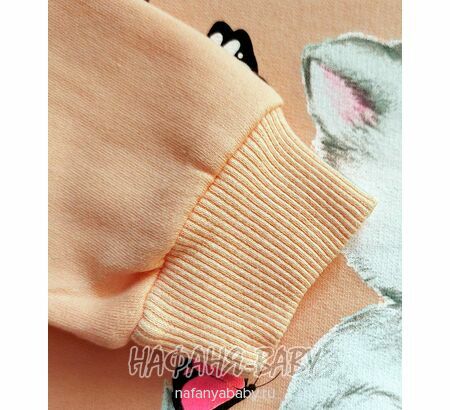 Купить утепленный свитшот для девочки арт.1892, 1-4 года, Con-Con (Турция), цвет персиковый