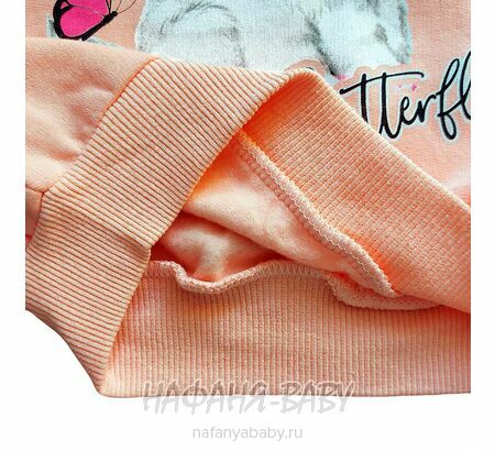 Купить утепленный свитшот для девочки арт.1892, 1-4 года, Con-Con (Турция), цвет персиковый