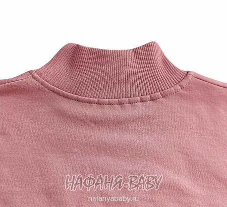 Утепленный свитшот Con-Con арт: 1897 от 2 до 5 лет, цвет чайная роза, оптом Турция