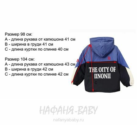 Детская демисезонная куртка W.G.J., купить в интернет магазине Нафаня. арт: 1960.