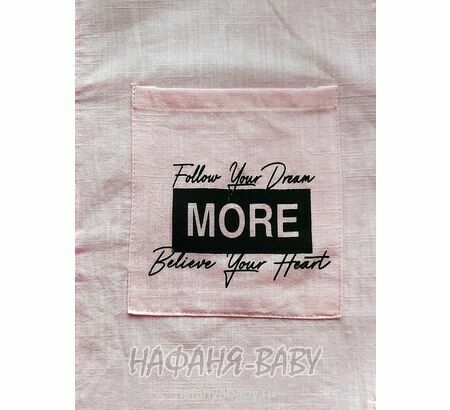 Модная летняя рубашка ANGELOS арт: 1968, 5-9 лет, 10-15 лет, цвет розовый, оптом Турция