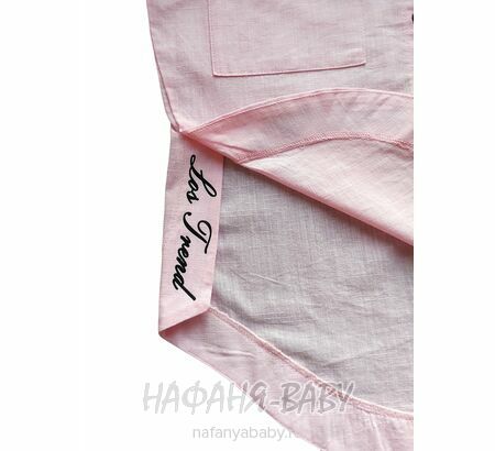 Модная летняя рубашка ANGELOS арт: 1968, 5-9 лет, 10-15 лет, цвет розовый, оптом Турция