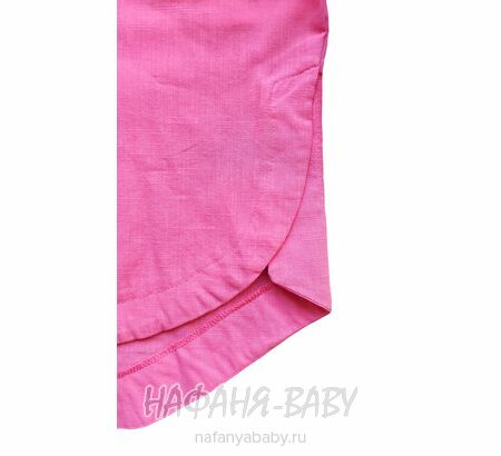 Модная летняя рубашка ANGELOS арт: 1968, 5-9 лет, 10-15 лет, цвет сиренево-розовый, оптом Турция