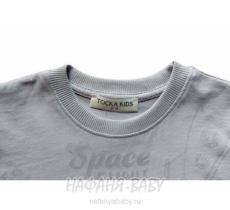 Футболка КОСМОНАВТ МИШКА TK арт: 2000, 1-4 года, 5-9 лет, цвет серый, оптом Турция