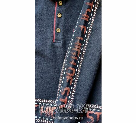 Детская рубашка-поло MODIMA арт: 200, 5-9 лет, цвет темно-синий, оптом Турция