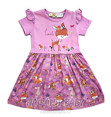 Платье детское TK арт: 2012, 1-4 года, 5-9 лет, цвет сиреневый, оптом Турция