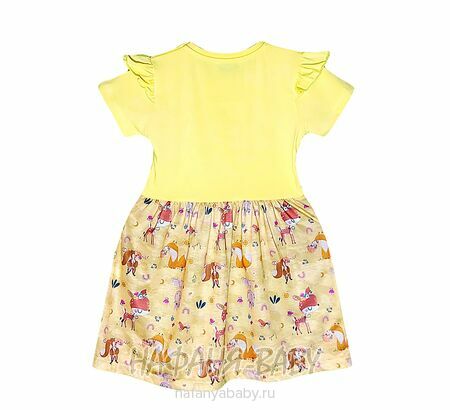 Платье детское TK арт: 2012, 1-4 года, 5-9 лет, цвет желтый, оптом Турция