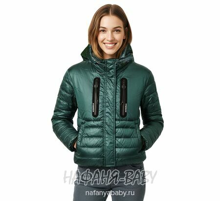 Купить подростковую куртку DELFIN-FREE для девочек, арт: 2081, 10-15 лет, оптом, цвет темно-зеленый