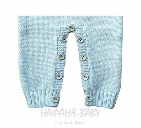 Детский вязаный комбинезон ZENI арт: 2110, 1-4 года, 0-12 мес, цвет серый, оптом Турция