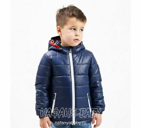 Детская демисезонная куртка DELFIN-FREE арт: 2153, 1-4 года, цвет темно-синий, оптом Китай (Пекин)