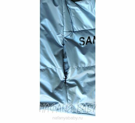 Демисезонная куртка для девочки SANMAO, купить в интернет магазине Нафаня. арт: 215, цвет серо-голубой