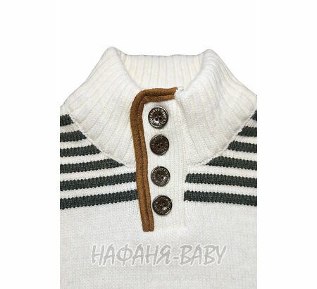 Детский вязаный джемпер ENZELLA арт: 2160, 5-9 лет, цвет кремовый, оптом Турция