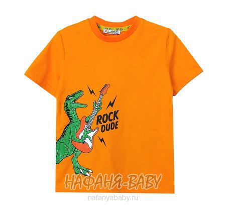 Детская футболка ALG арт: 222614, 1-4 года, 5-9 лет, цвет оранжевый, оптом Турция