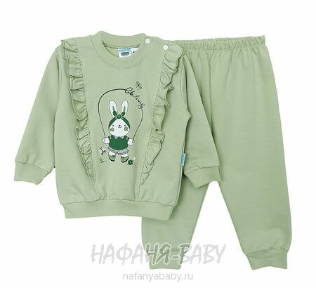 Детский костюм для новорожденных Hoppidik арт. 2315, 0-12 мес, цвет светлый зеленый, оптом Турция