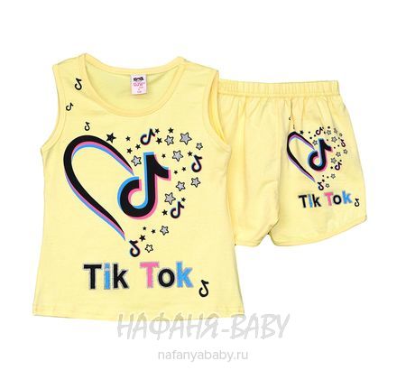 Детский костюм (майка+шорты) DJW, купить в интернет магазине Нафаня. арт: 2671 цвет желтый