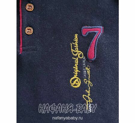 Рубашка-поло детская MODIMA арт: 285, 5-9 лет, цвет темно-синий, оптом Турция