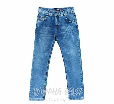 Подростковые джинсы TATI Jeans для мальчика арт: 2876, 9-12 лет, цвет синий, оптом Турция