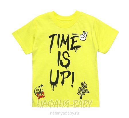Детская футболка UNRULY арт: 2932, 5-9 лет, цвет желтый, оптом Турция