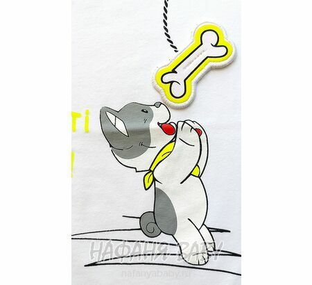 Детская футболка Con Con арт: 3004, 1-4 года, 5-9 лет, цвет белый, оптом Турция