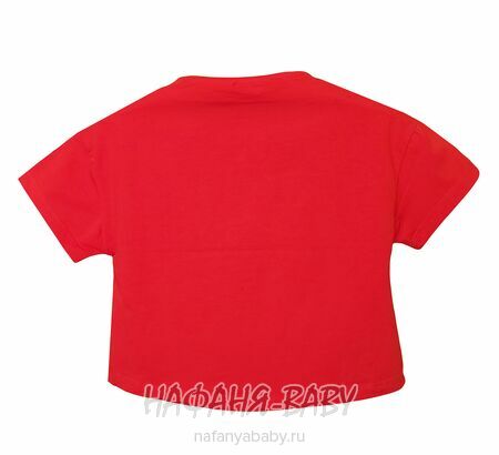 Модный кроп-топ MONILI арт: 3037, 10-15 лет, 5-9 лет, цвет красный, оптом Турция