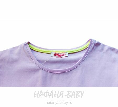 Модный кроп-топ MONILI арт: 3037, 10-15 лет, 5-9 лет, цвет сиреневый, оптом Турция