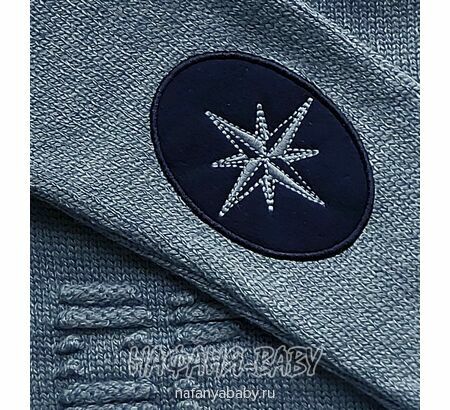 Вязанный джемпер для мальчика CORPI арт: 3103, 5-9 лет, цвет серо-голубой, оптом Турция