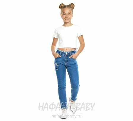 Подростковые джинсы TATI Jeans арт:3126, 8-12 лет, цвет синий, оптом Турция