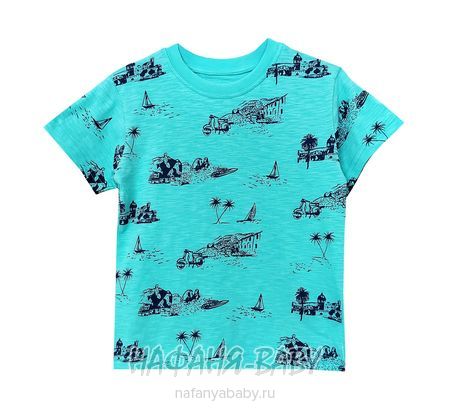 Детская футболка UNRULY арт: 3298, 5-9 лет, 1-4 года, цвет бирюзовый, оптом Турция