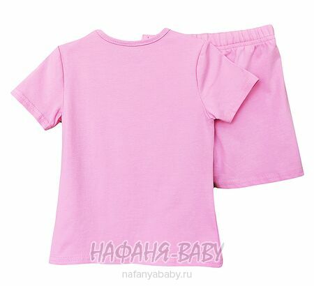 Детский костюм (футболка + шорты) RAVZA арт: 36106, 3-6 лет, цвет розовый, оптом Турция