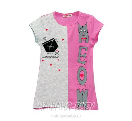 Детская футболка Lily Kids для девочки арт: 3636, 5-9 лет, оптом Турция