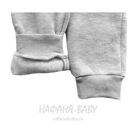Теплые брюки с начесом MISIL арт: 3636 13-16, 10-15 лет, цвет серый меланж, оптом Турция
