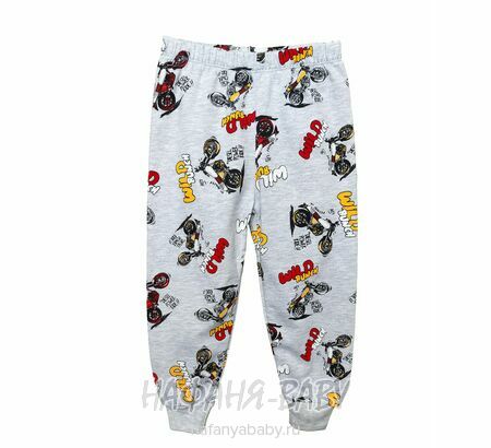 Детская пижама Cit-Cit арт: 3765 от 2 до 5 лет, цвет серый меланж, оптом Турция