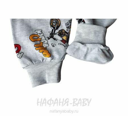 Детская пижама Cit-Cit арт: 3765 от 2 до 5 лет, цвет серый меланж, оптом Турция